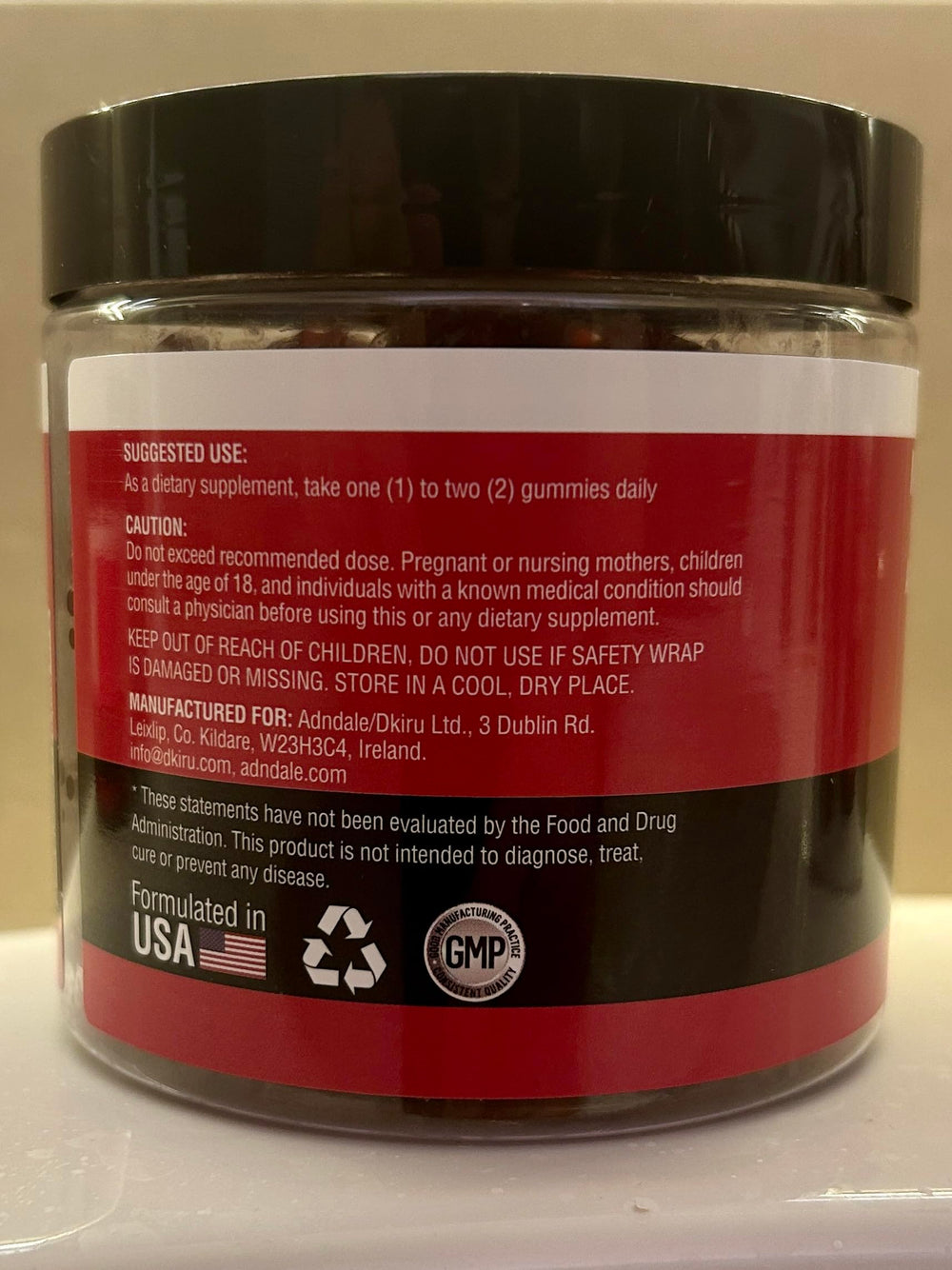 Relaxation-themed scene with gummies on a calming background