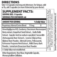 Key ingredients: Ashwagandha, Licorice Root, Garlic, Black Cherry Root