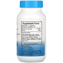 Herbs used in Adrenal Formula including Wildcrafted Mullein Leaf, Eleuthero Root, Gotu Kola, Hawthorn Berry, Lobelia Herb, Ginger Root, Licorice Root and Cayenne Pepper