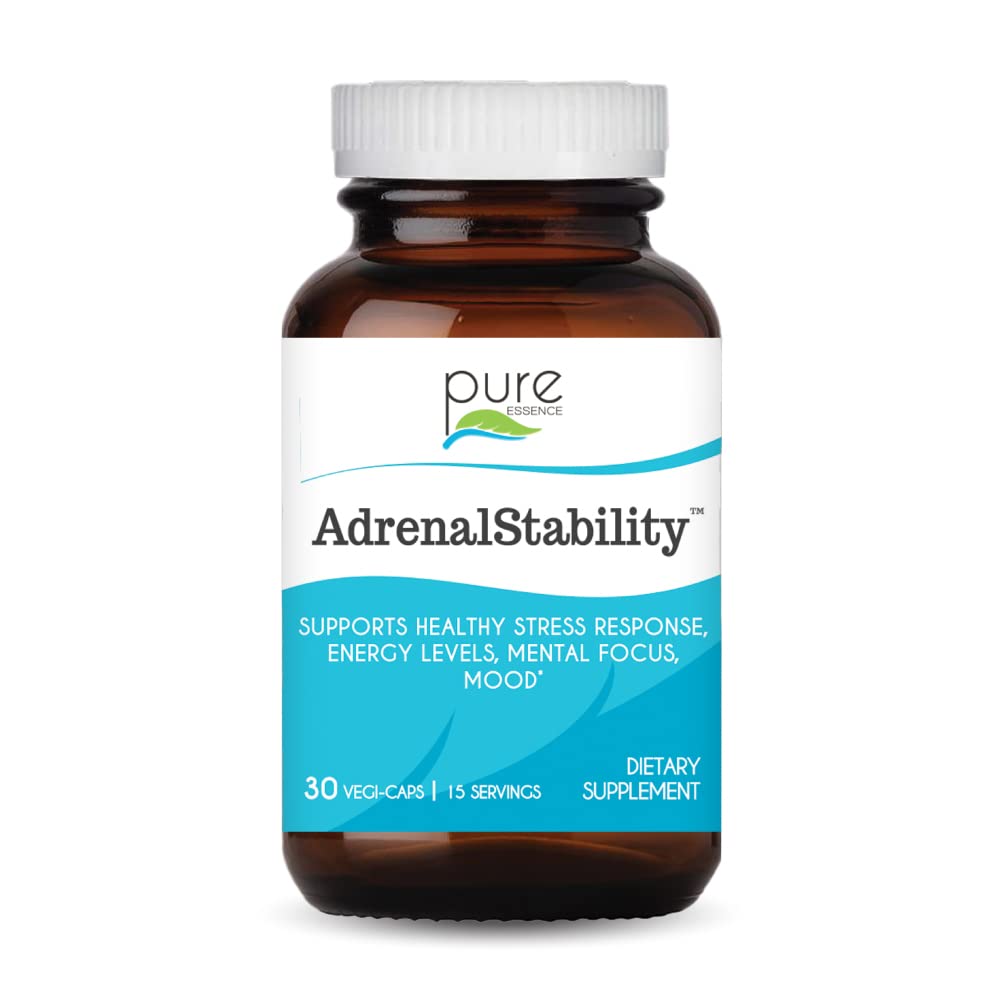 Adrenal Stability bottle and packaging on a white background