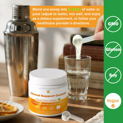 Serving suggestion: Adrenal Support Cocktail mixed in water