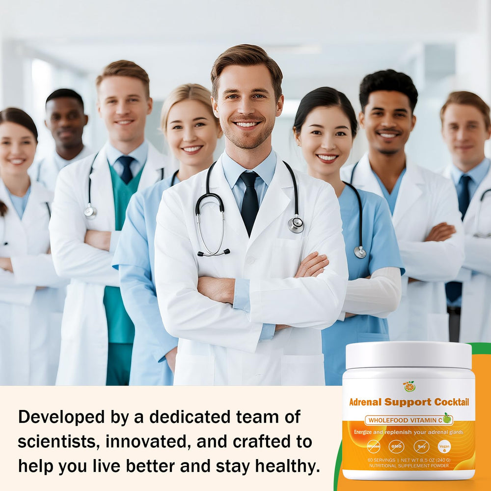 Shaker bottle with Adrenal Support Cocktail and beverage