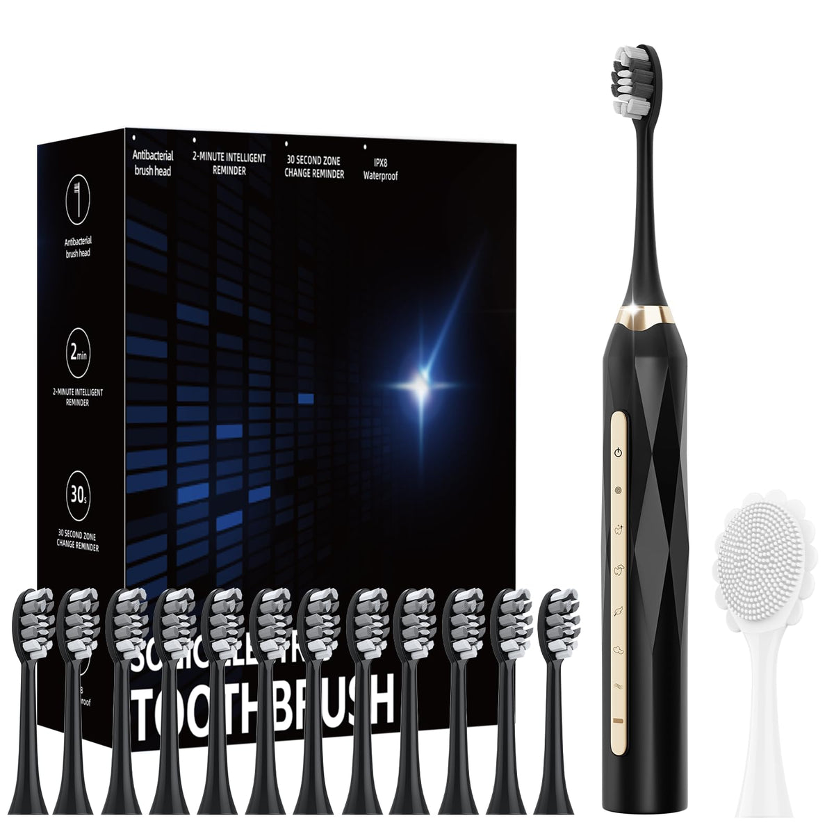 Adult sonic electric toothbrush with USB rechargeability