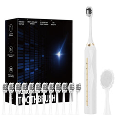 Adult sonic electric toothbrush with 12 interchangeable brush heads