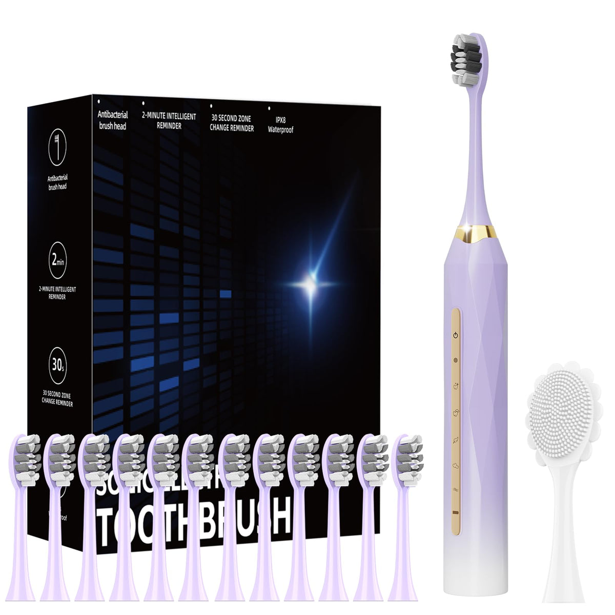 Adult Sonic Electric Toothbrush USB rechargeable