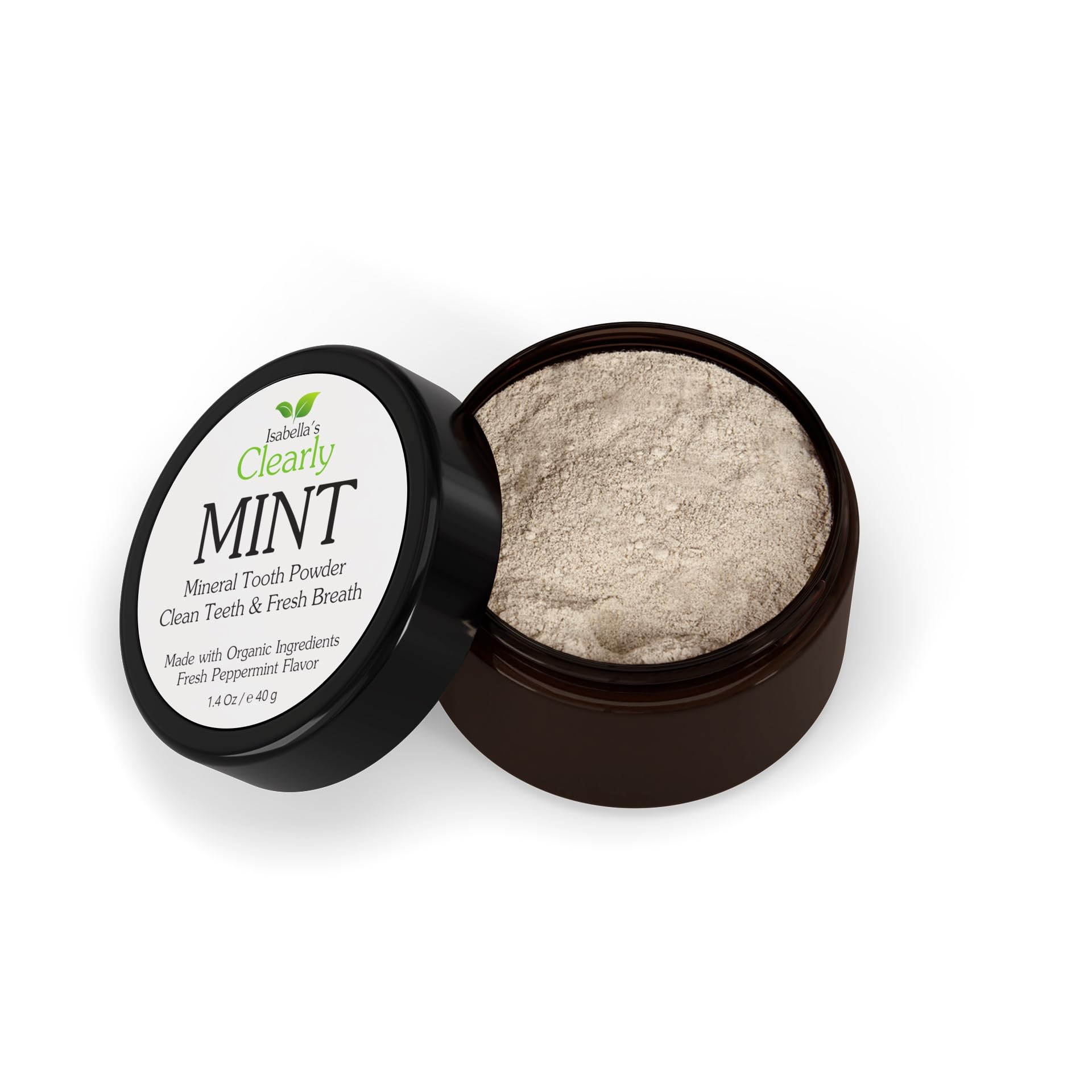 Adults and kids using tooth powder for cleaning