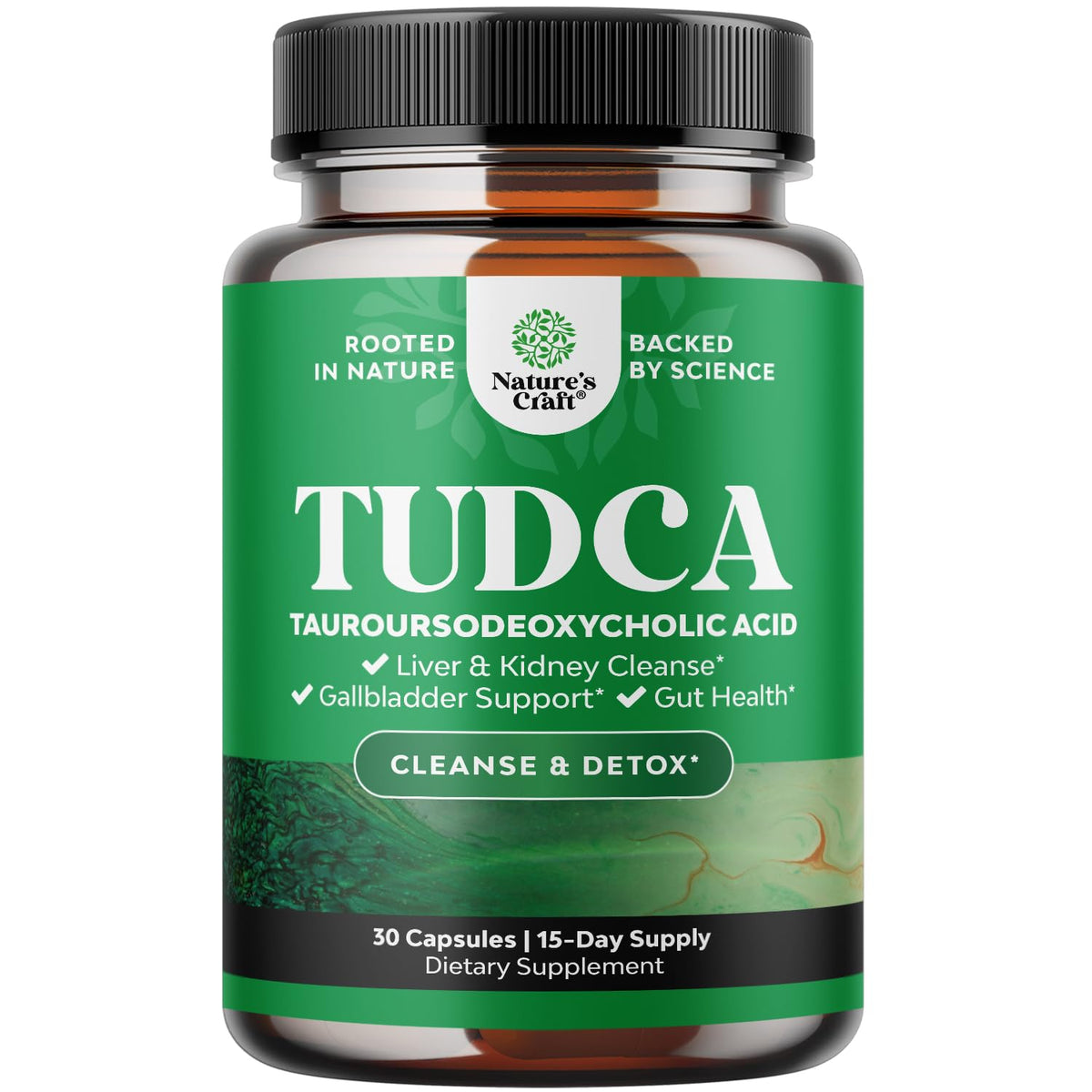 Advanced Bile Salt TUDCA 500mg capsule front view