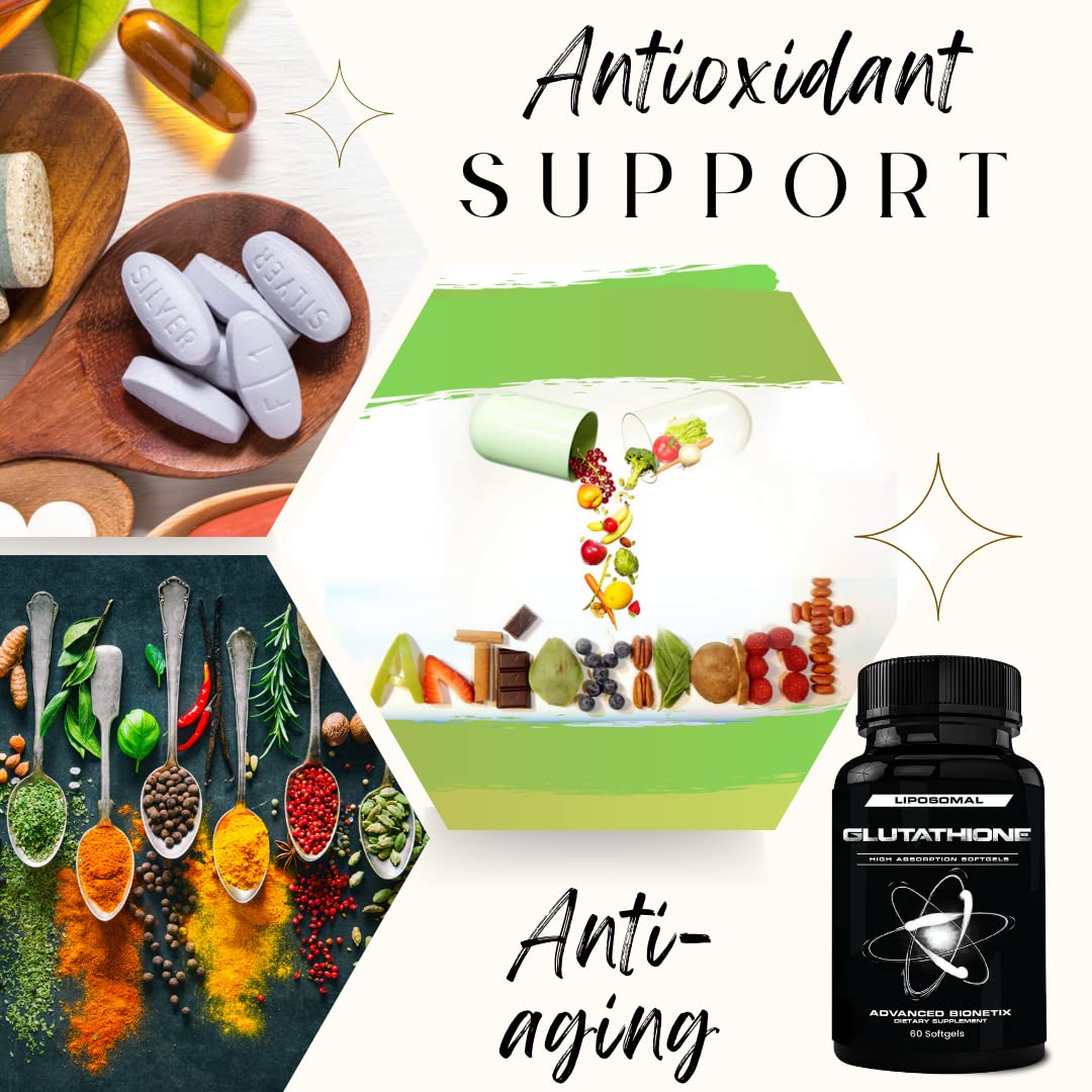 Graphic illustrating 100x absorption vs powder glutathione