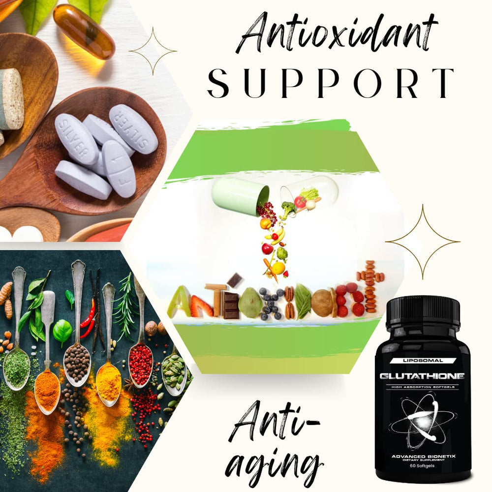 Graphic illustrating 100x absorption vs powder glutathione