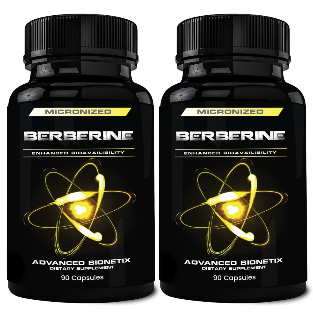 Advanced Bionetix Berberine 1500mg micronized HCl 2-pack 180 capsules hero image