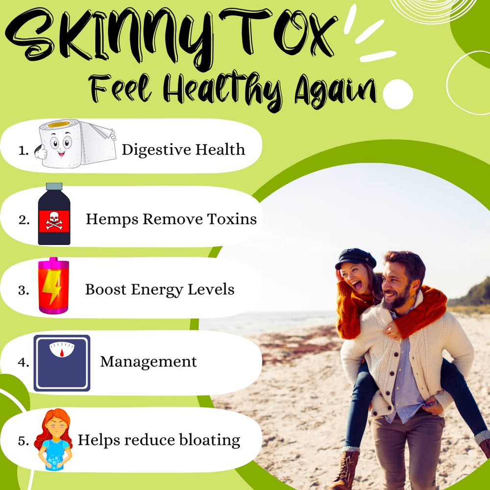 Advanced Bionetix Skinnytox capsules close-up for toxin flush and energy.