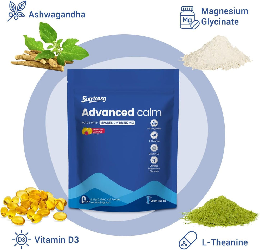 Raspberry Lemonade flavored powder for Advanced Calm Drink Mix