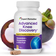 Advanced Knee Discovery bottle and packaging on display