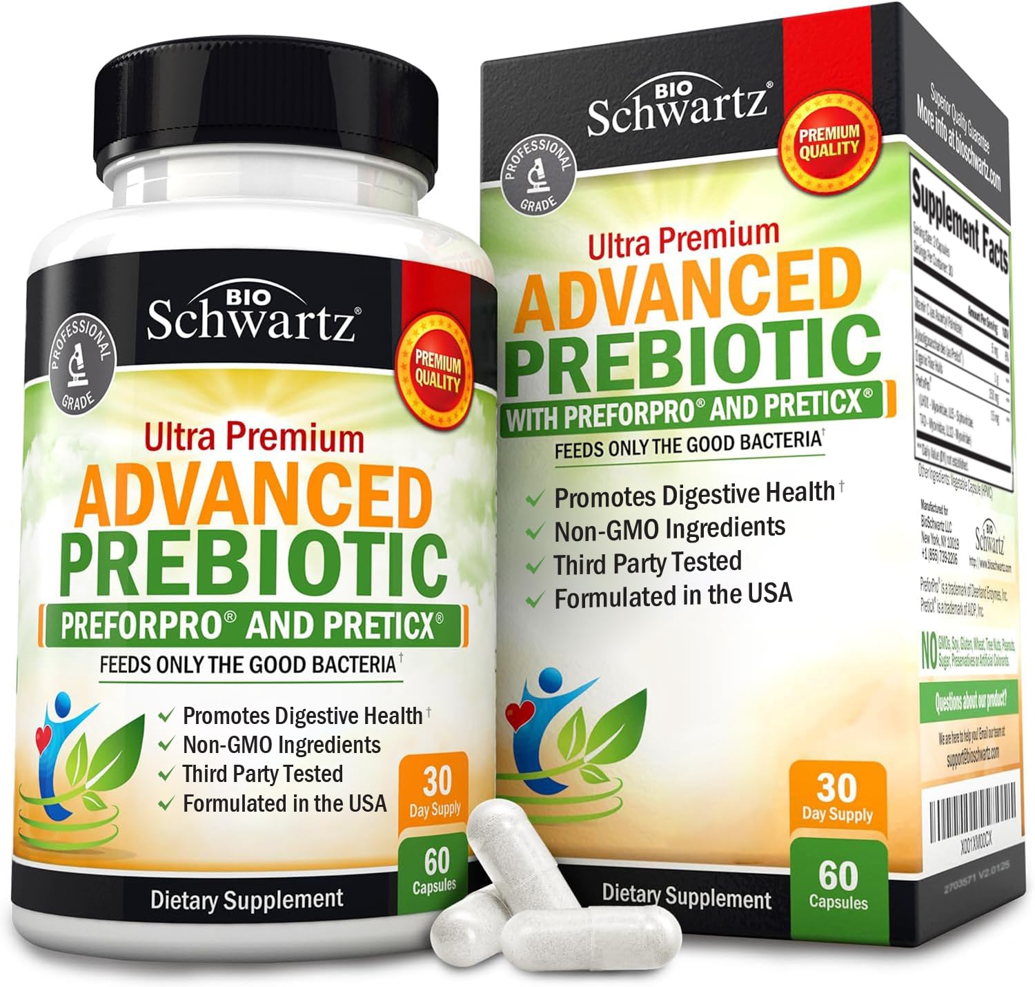 Advanced Prebiotics digestive health hero image