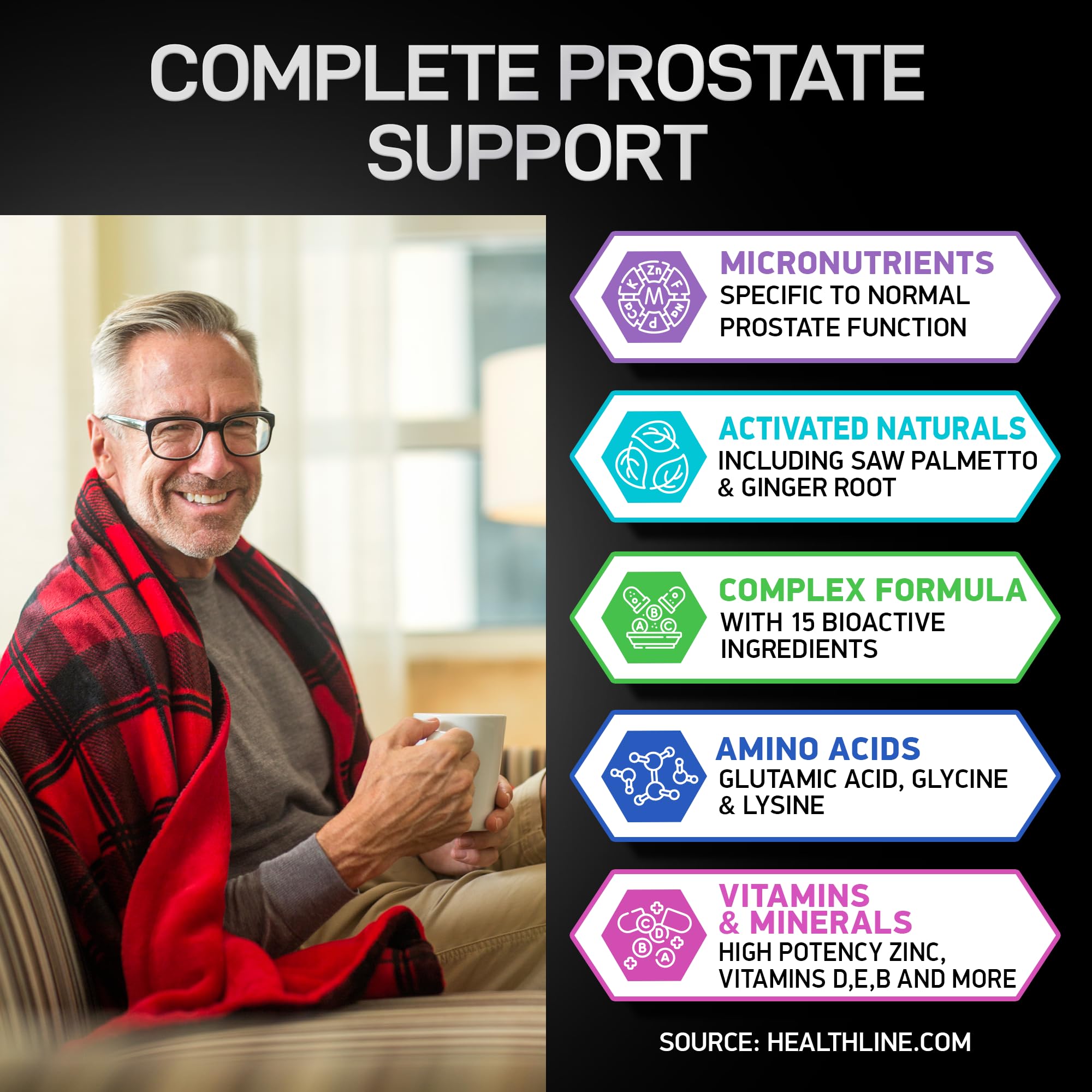 Advanced prostate formula 320 mg with vitamins and extracts