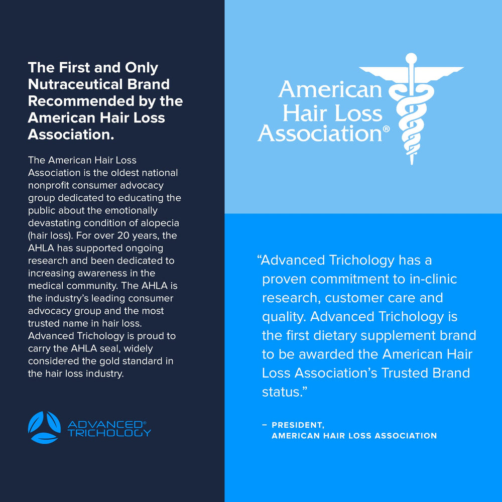 Close-up of DHT Blocker bottle with label and cap