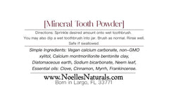 Kid-safe fluoride-free tooth powder