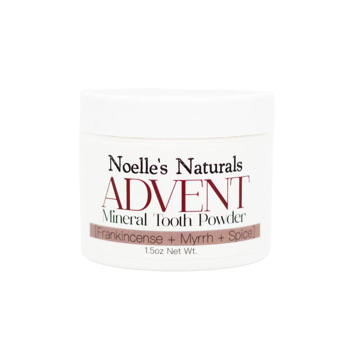 Advent Mineral Tooth Powder in a 2oz jar