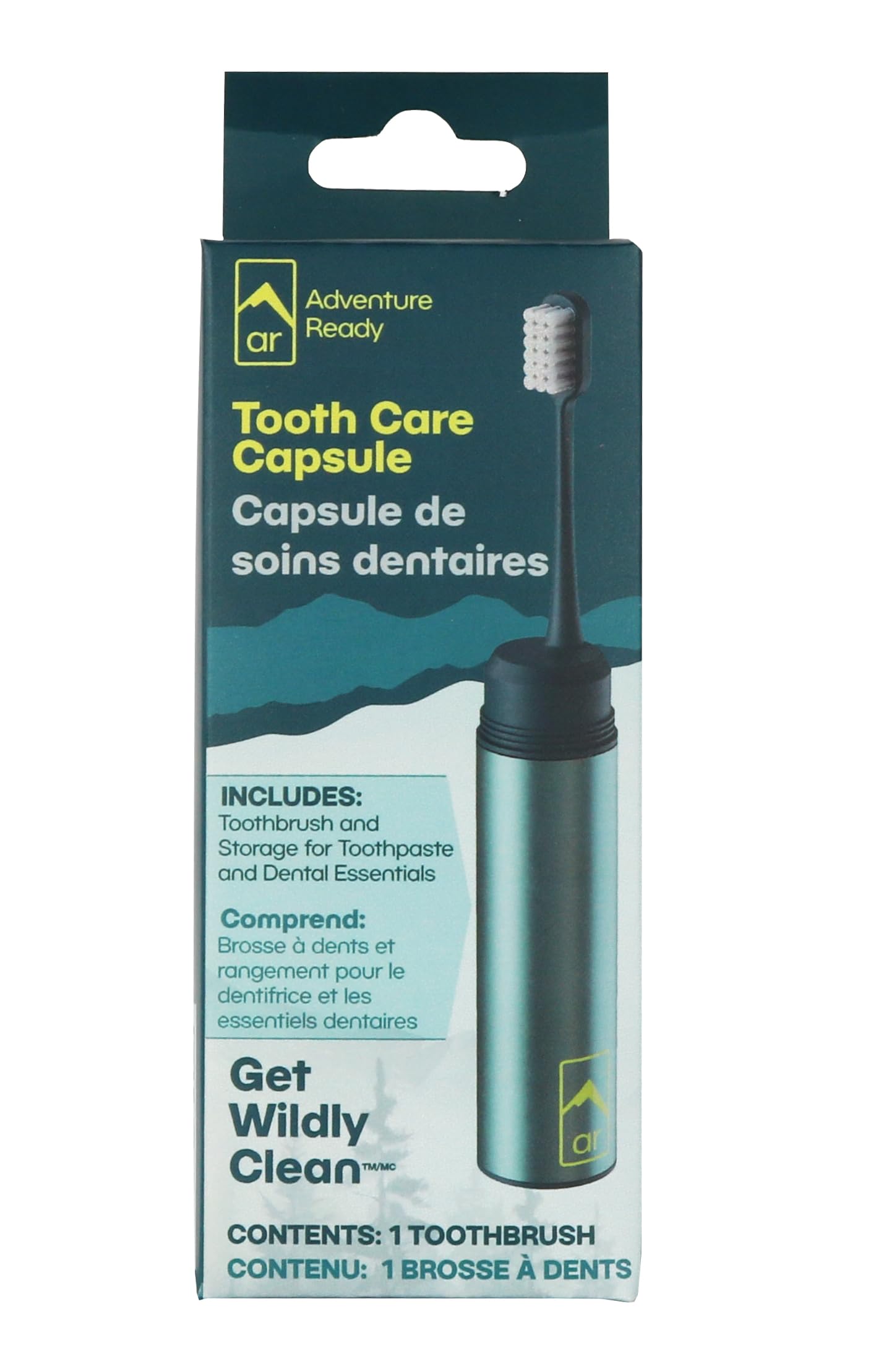 Close-up of replaceable toothbrush head