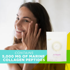 Close-up of vitamins C, D and E for Glow Collagen