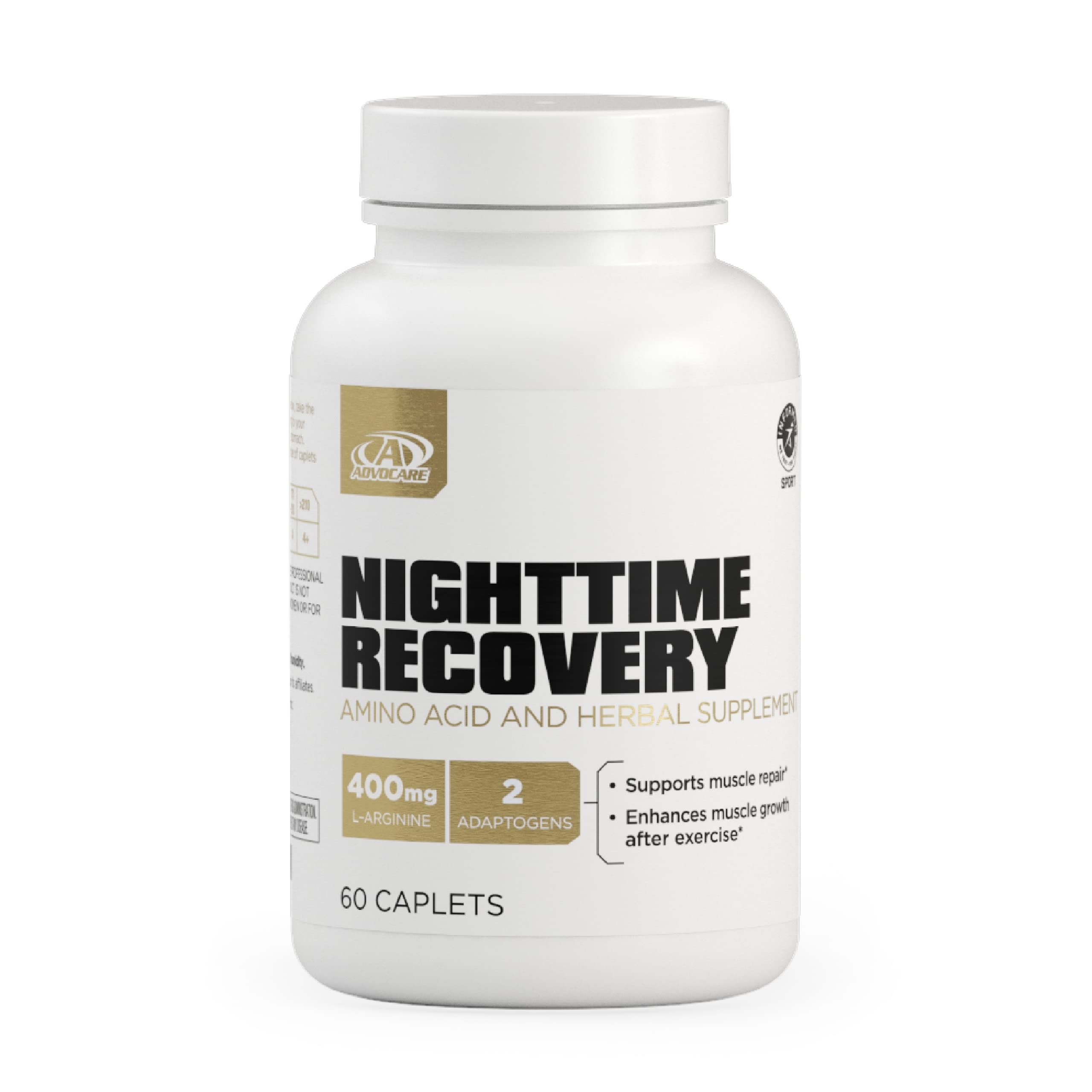 AdvoCare Nighttime Recovery bottle and label