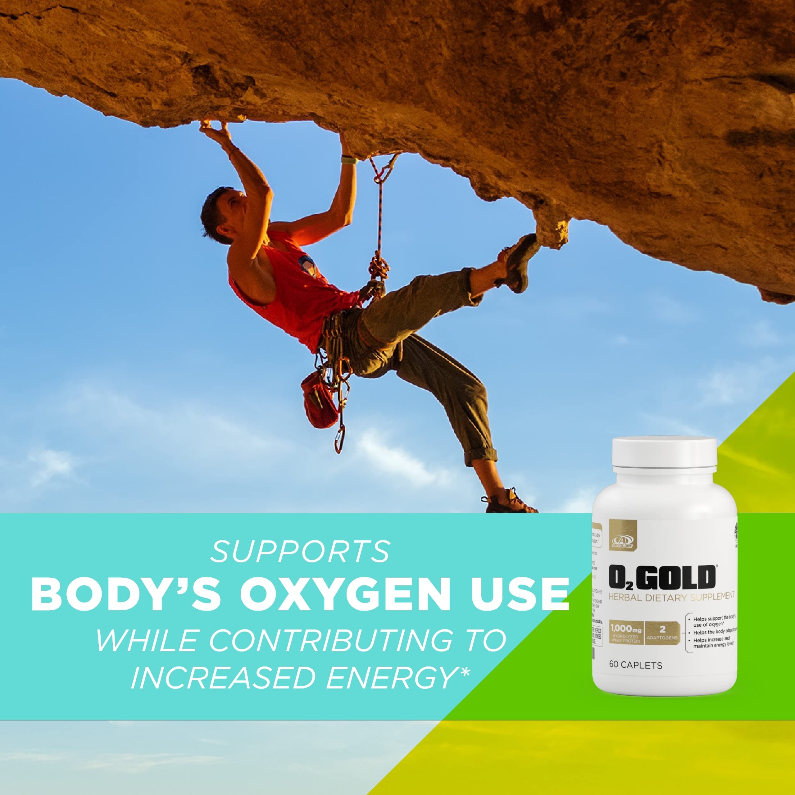 AdvoCare O2 Gold rhodiola root close-up illustrates adaptogens supporting energy during activity.
