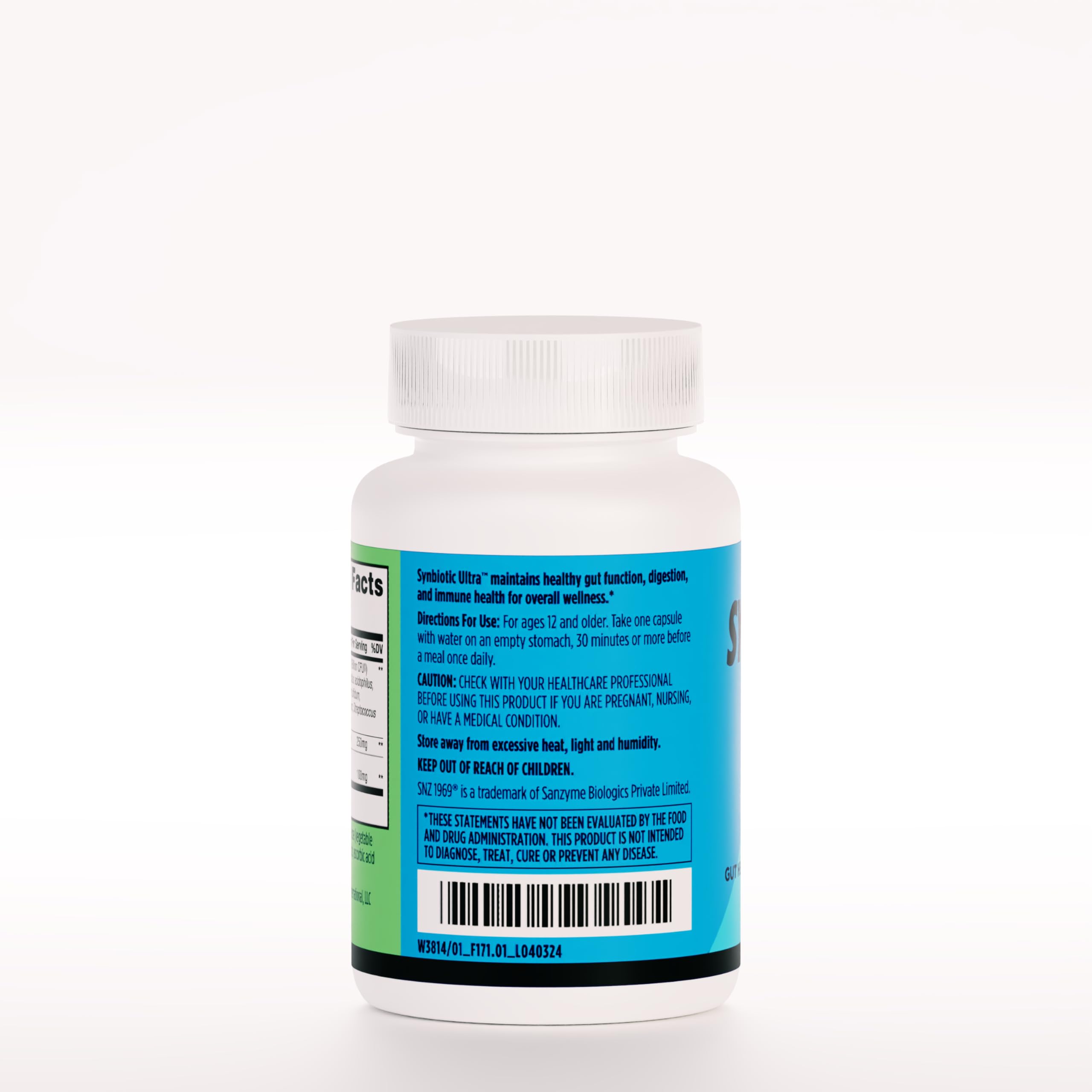 Close-up of AdvoCare Synbiotic Ultra delayed-release capsules