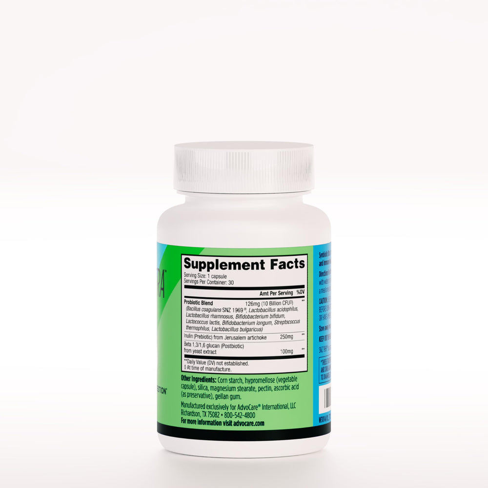 Illustration of AdvoCare Synbiotic Ultra supporting immune health and gut wellness