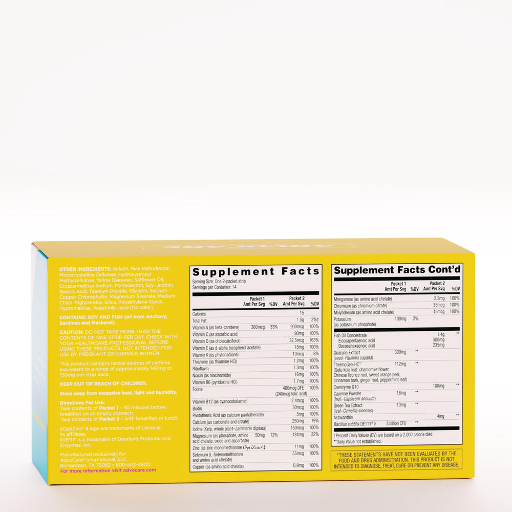 Bottle of AdvoCare MNS Omni supplement