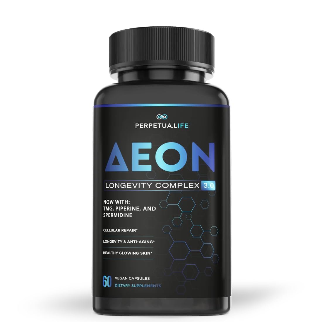 AEON Liposomal NAD+ Longevity Complex bottle on shelf