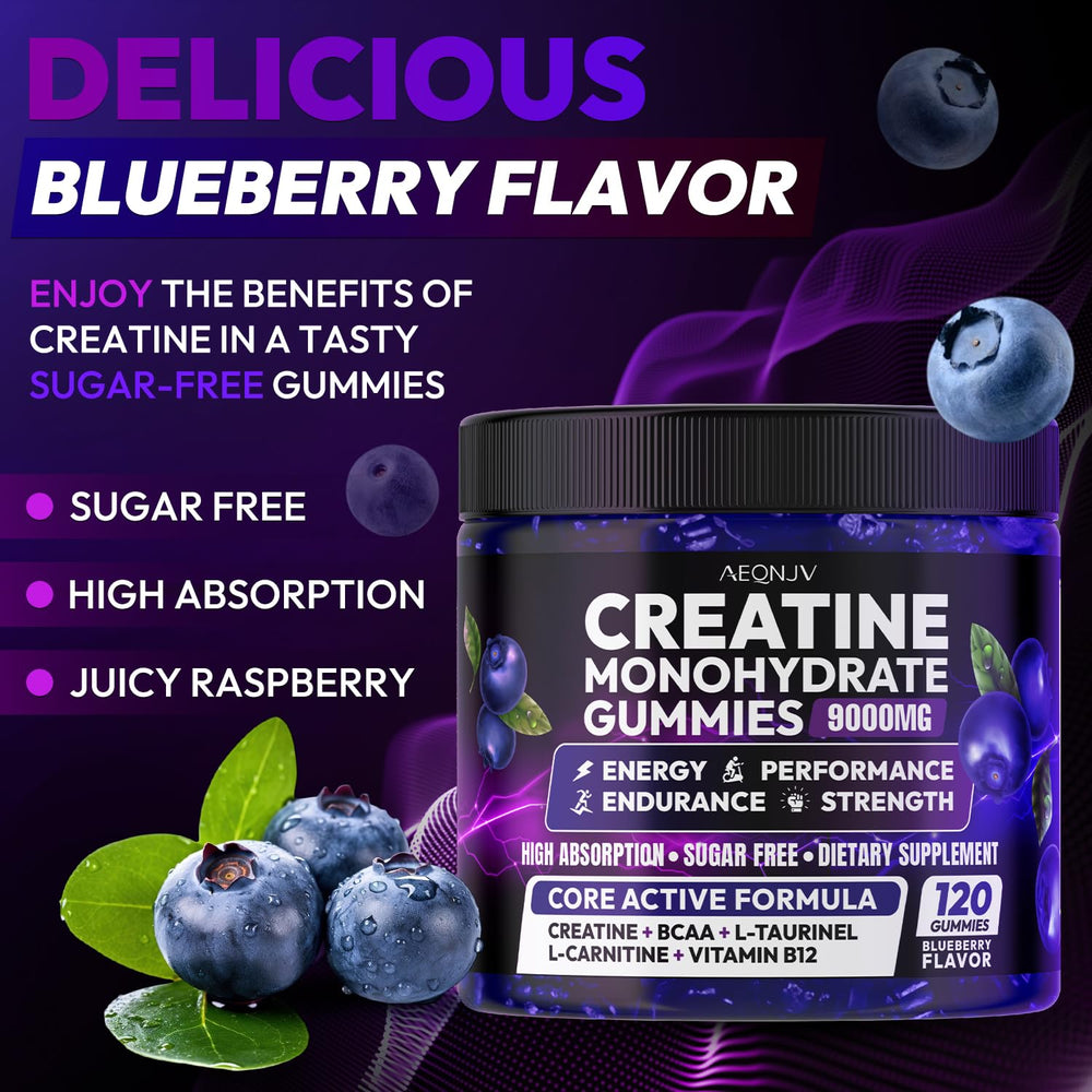 Serving size of 9000 mg creatine gummies