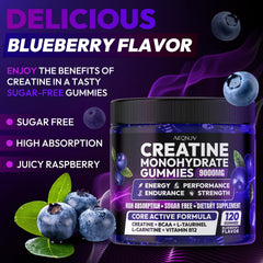 Serving size of 9000 mg creatine gummies