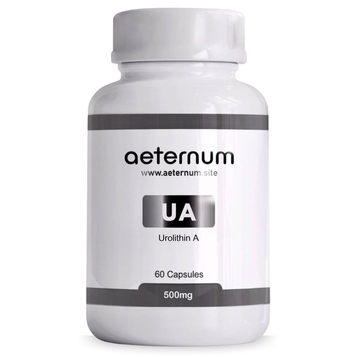 Aeternum Urolithin A 500mg UA 60 Capsules bottle
