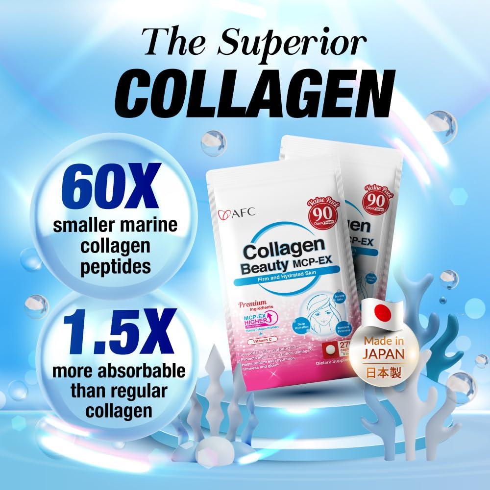 Supplement facts panel showing 1560 mg collagen per serving