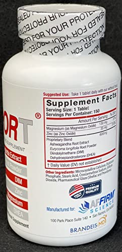 Affirm DIM close-up showing role in testosterone-to-estrogen modulation.