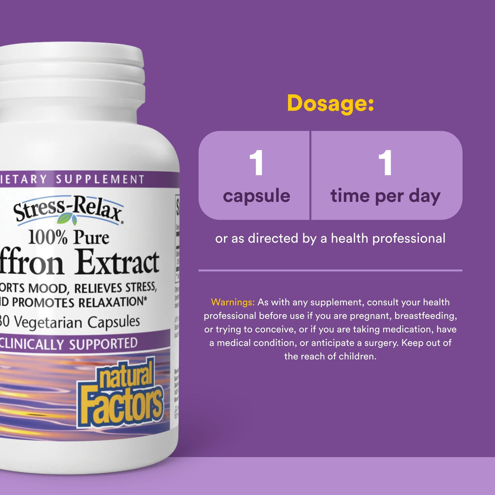 Affron standardized saffron extract label