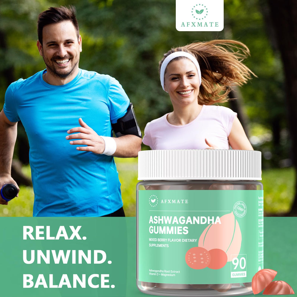 Berry-flavored ashwagandha gummies close-up