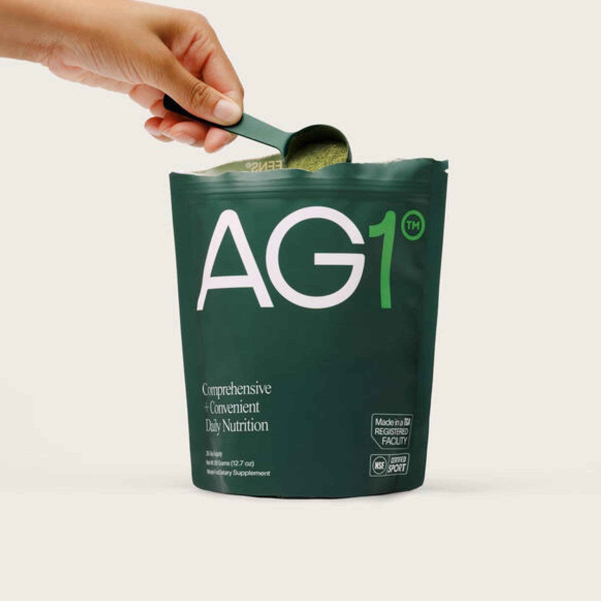 AG1 athletic routine setup for a quick shake-and-go workout refresh.