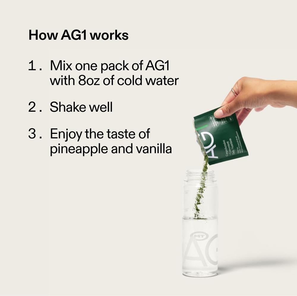 Gut health, energy and immune support from AG1
