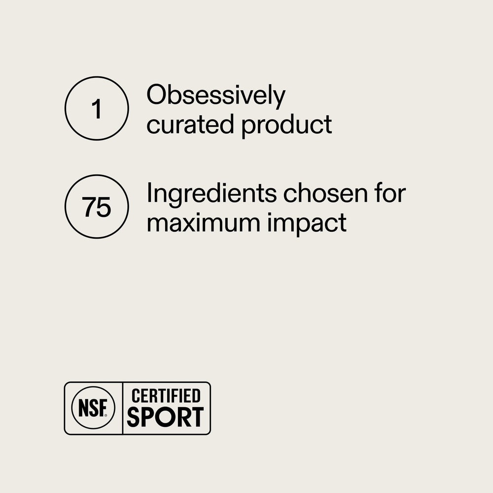 AG1 NSF-certified logo indicating third-party testing and safety.