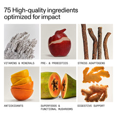 AG1 ingredients and bottle