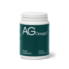 AG1 Omega-3 Fish Oil Softgels bottle on white background