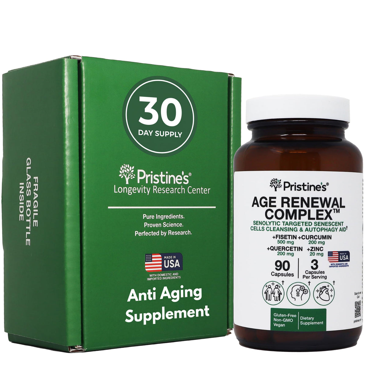 Age Renewal Complex hero image featuring bottle and capsules