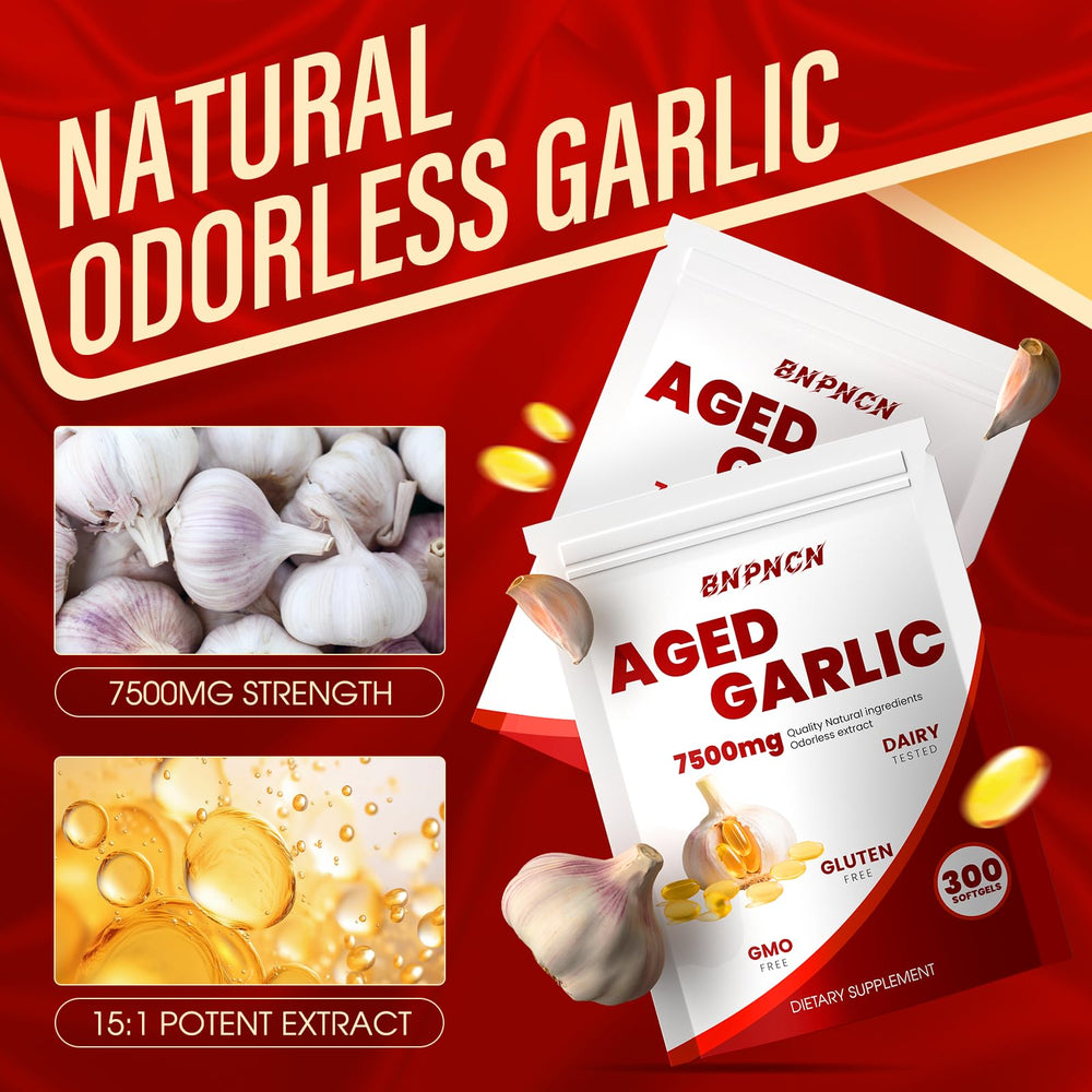 Antioxidant-rich aged garlic image