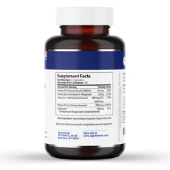 Close-up of product label showing methylfolate and methylcobalamin