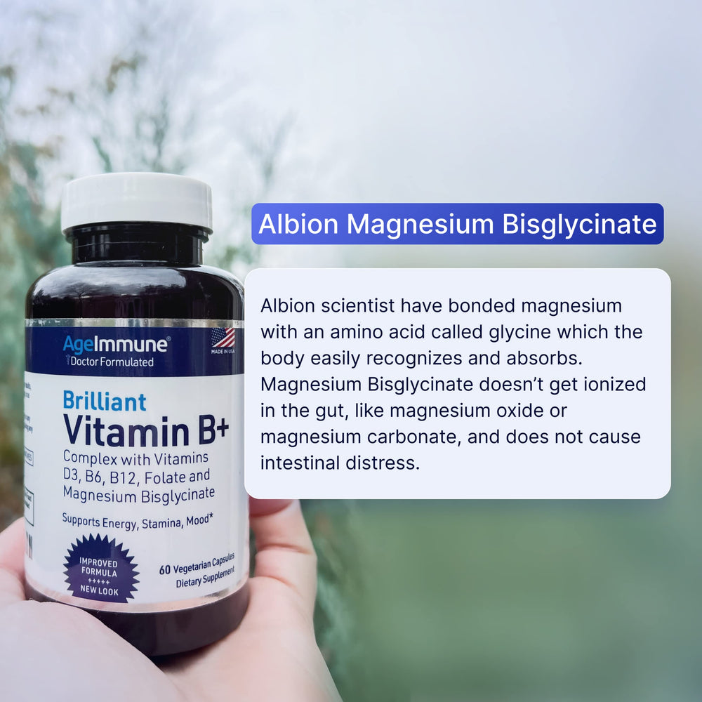 Albion Magnesium Bisglycinate mention on packaging