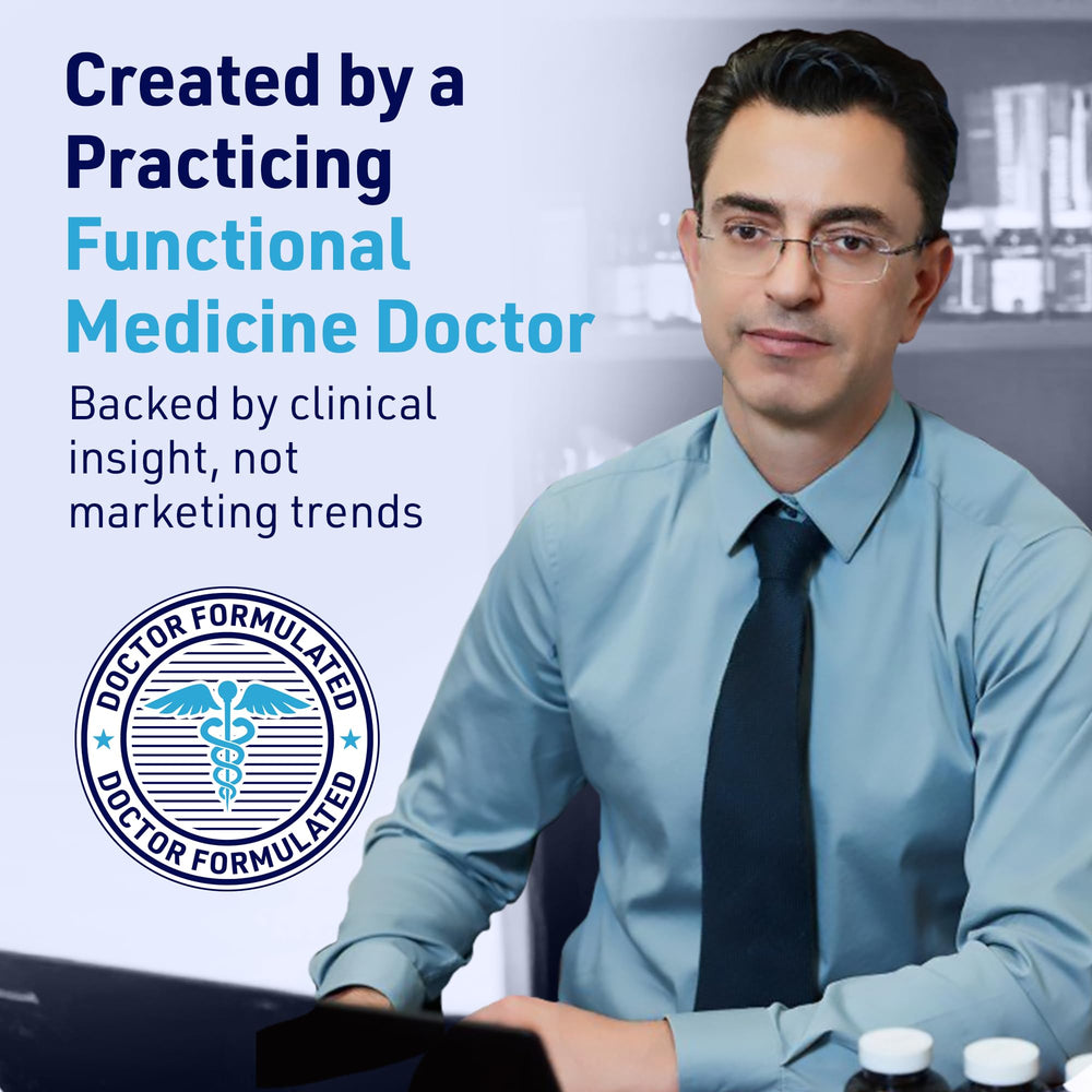 Visual emphasizing no stearates or dioxides in the formula