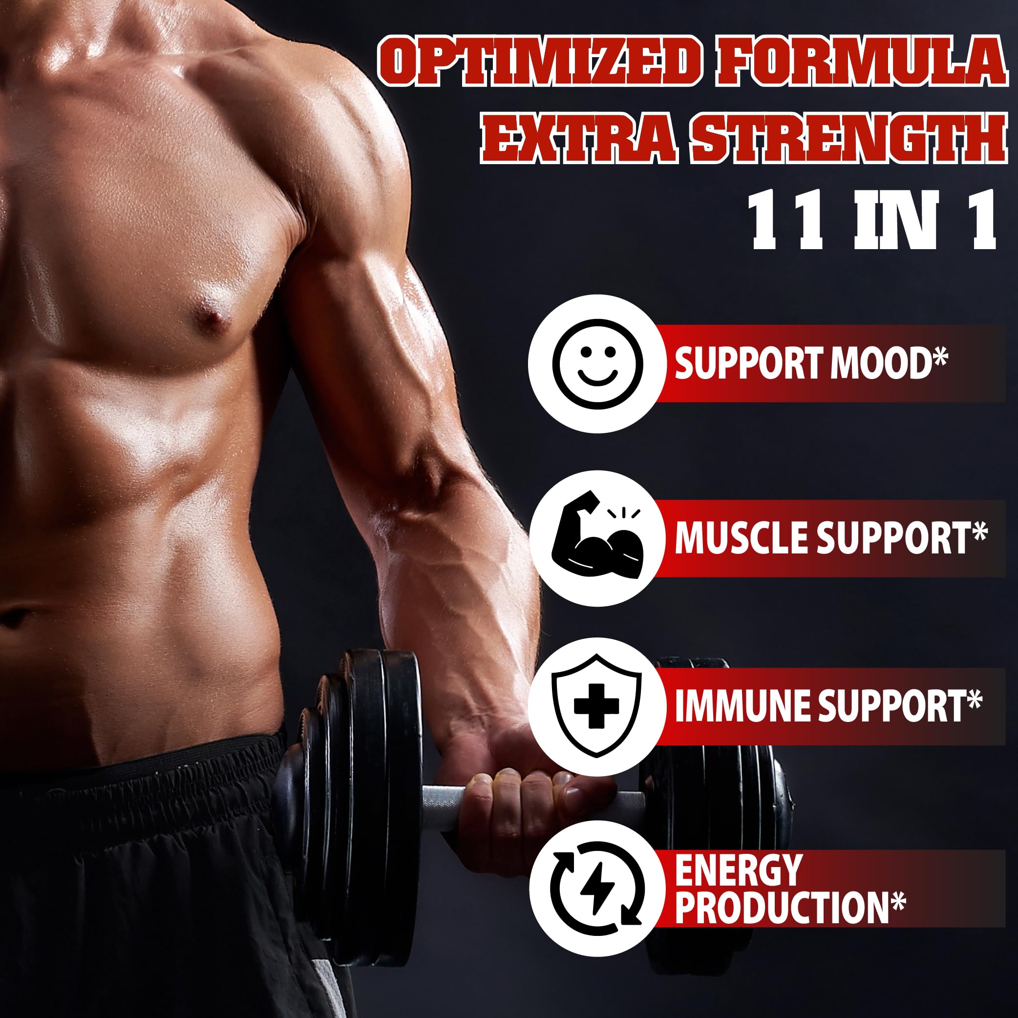 agobi 11in1 testosterone supplement capsules close-up easy daily dosing