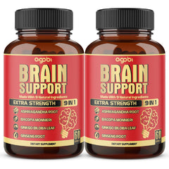 agobi 9in1 Brain Support two-pack bottle display