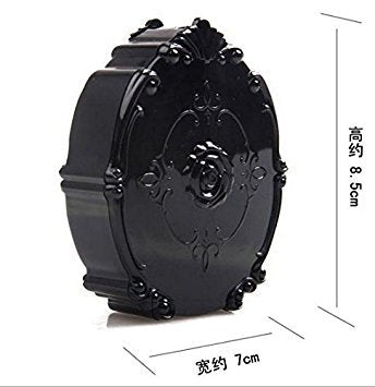 Compact screw-top lens case with left and right labels for lenses
